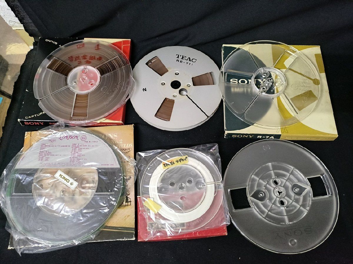 7号/5号】オープンリールテープ 6本まとめ TEAC ティアック メタル