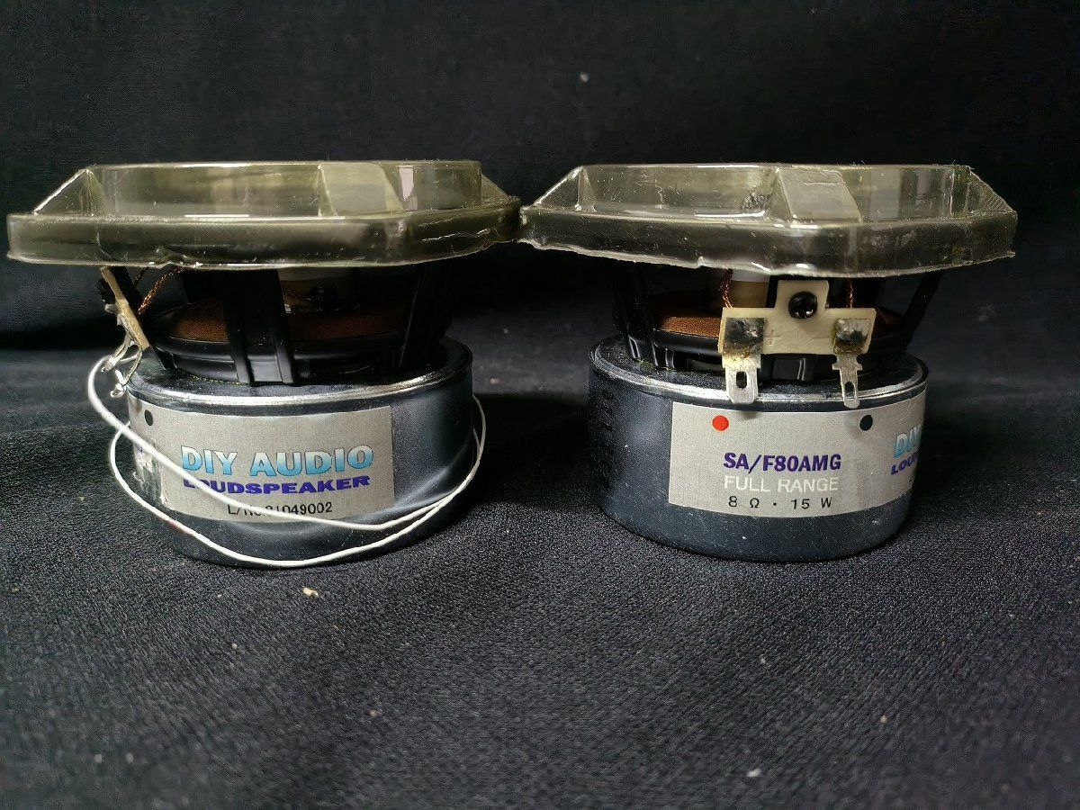 ◇DIY AUDIO SA/F80AMG 8cm フルレンジ スピーカー ユニット ペア