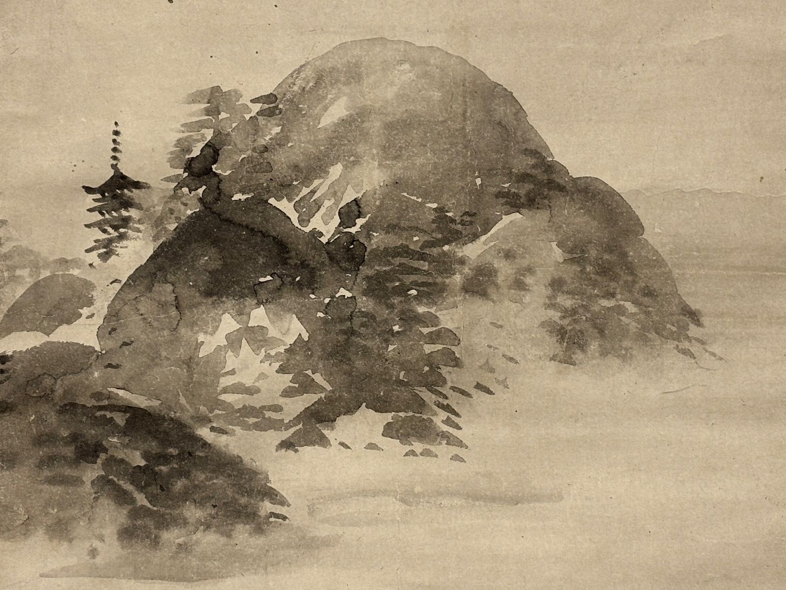 掛軸 M.77 常信 山の図 落款印あり ＃茶掛＃古美術 #骨董品 #まとめて