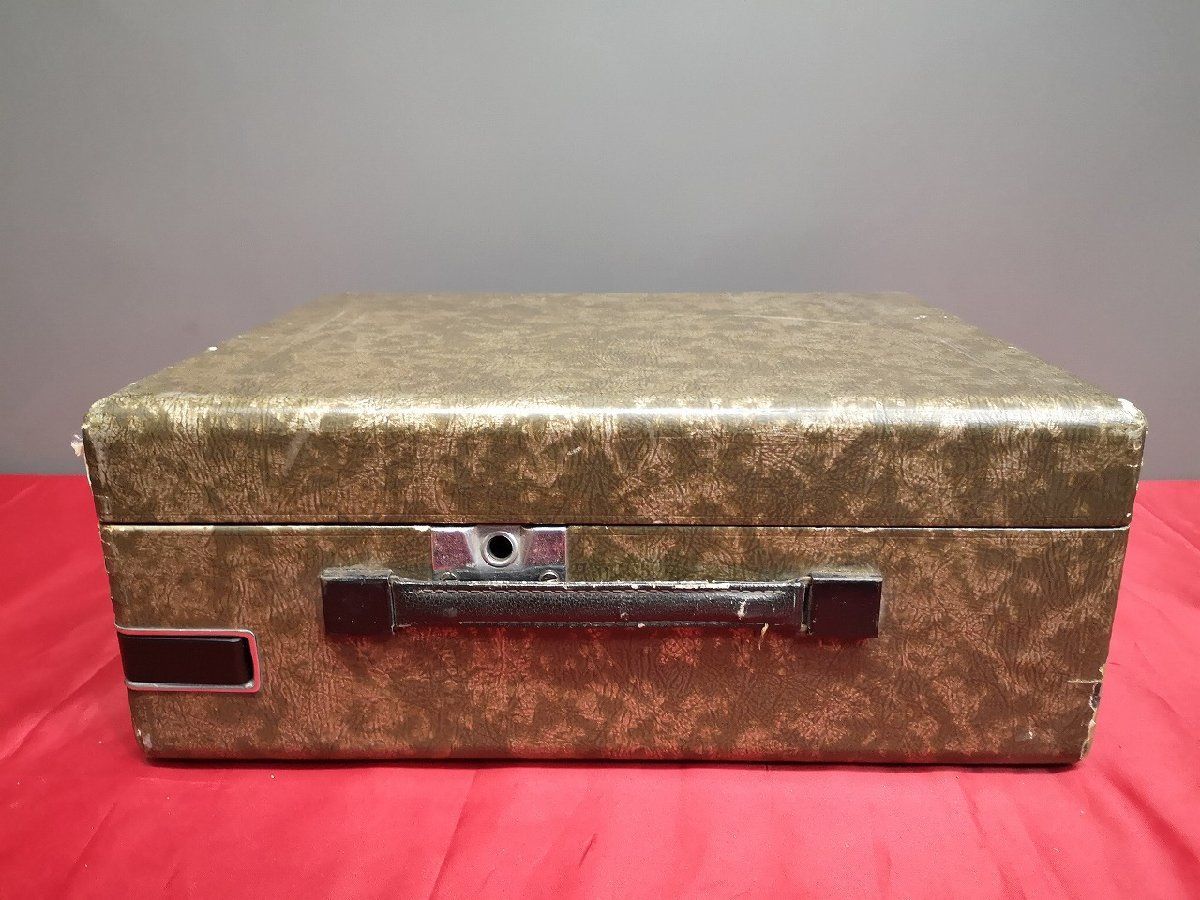 ◇Columbia コロンビア G-208 ゼンマイ式蓄音機 SPレコード34枚付