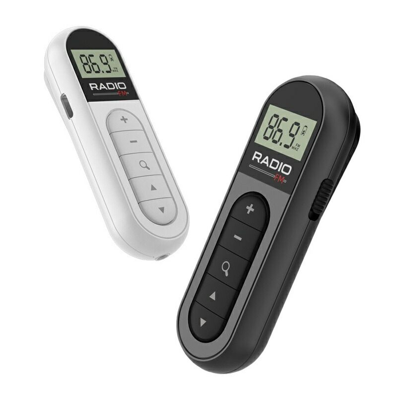 使いやすい 携帯ラジオ 高感度ワイドFM AM 受信 健康管理機能搭載 EDC 携帯