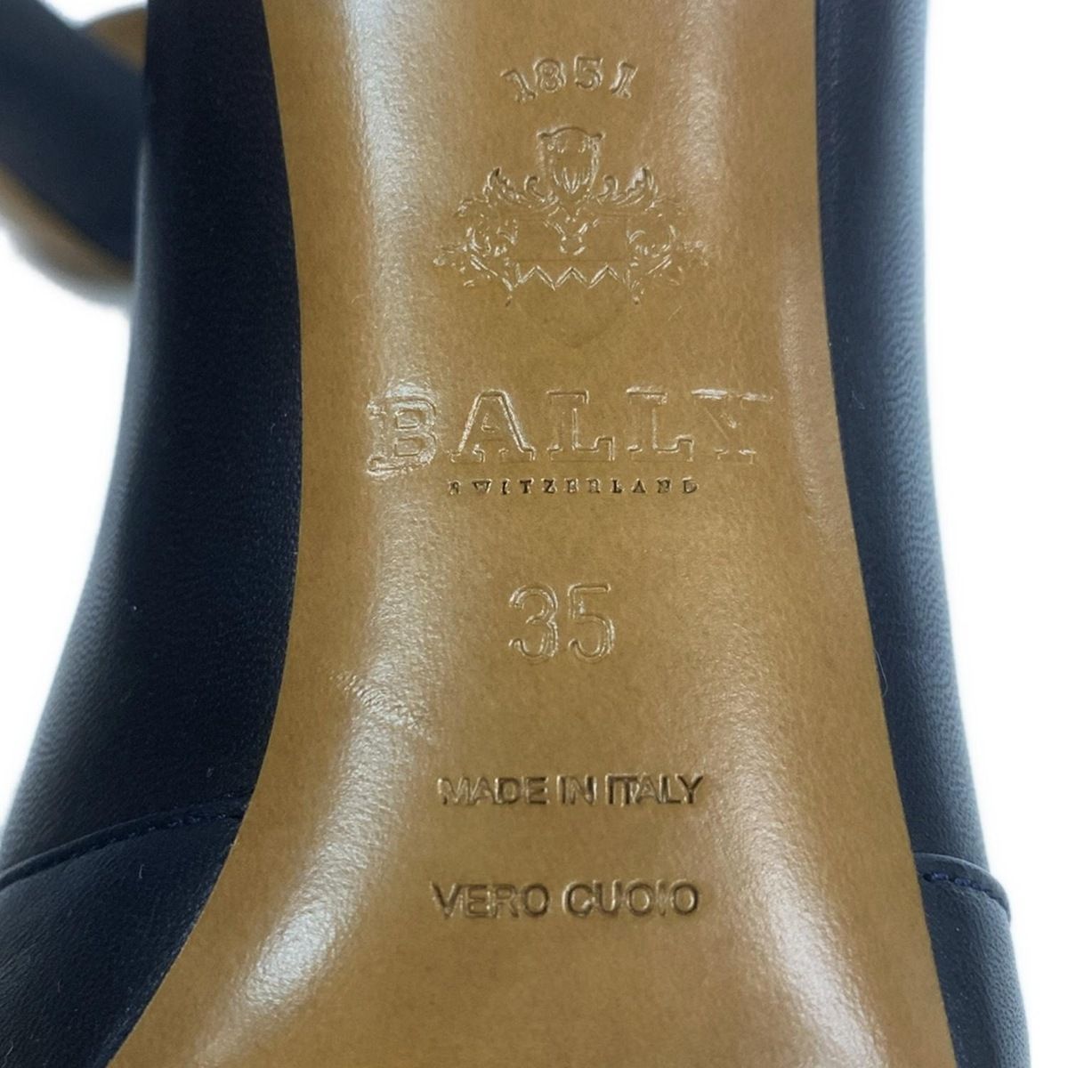 BALLY(バリー) パンプス 35 レディース - 黒 リボン レザー - メルカリ