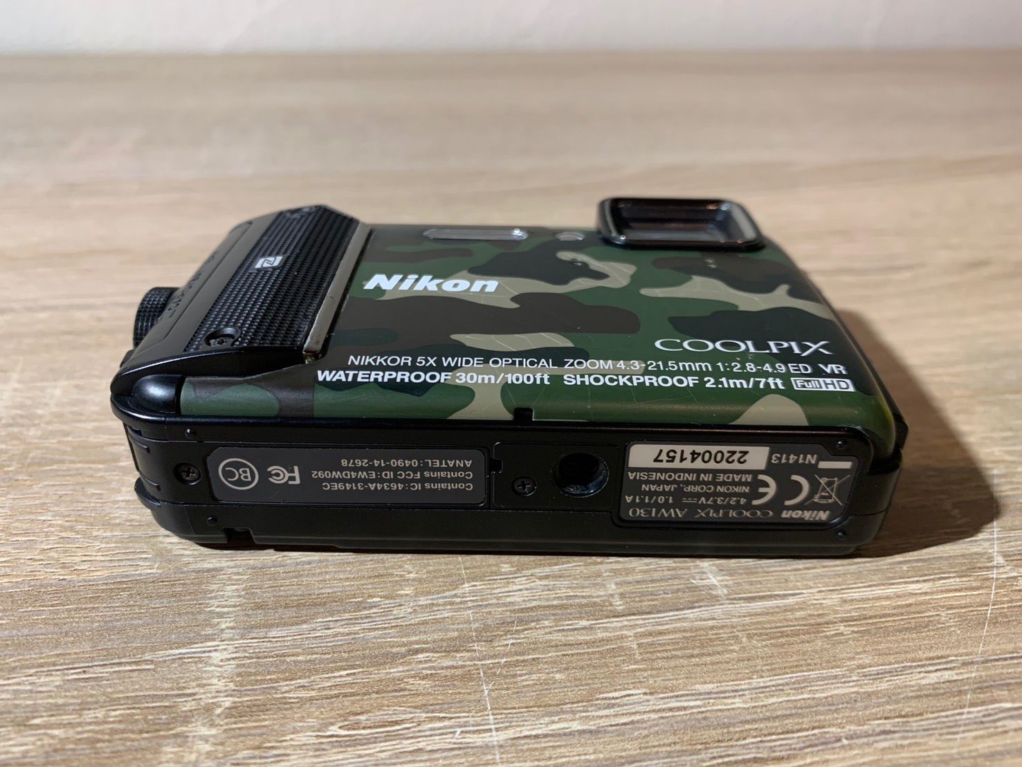 7875 Nikon COOLPIX AW130 カモフラージュ デジカメ 動作確認済み