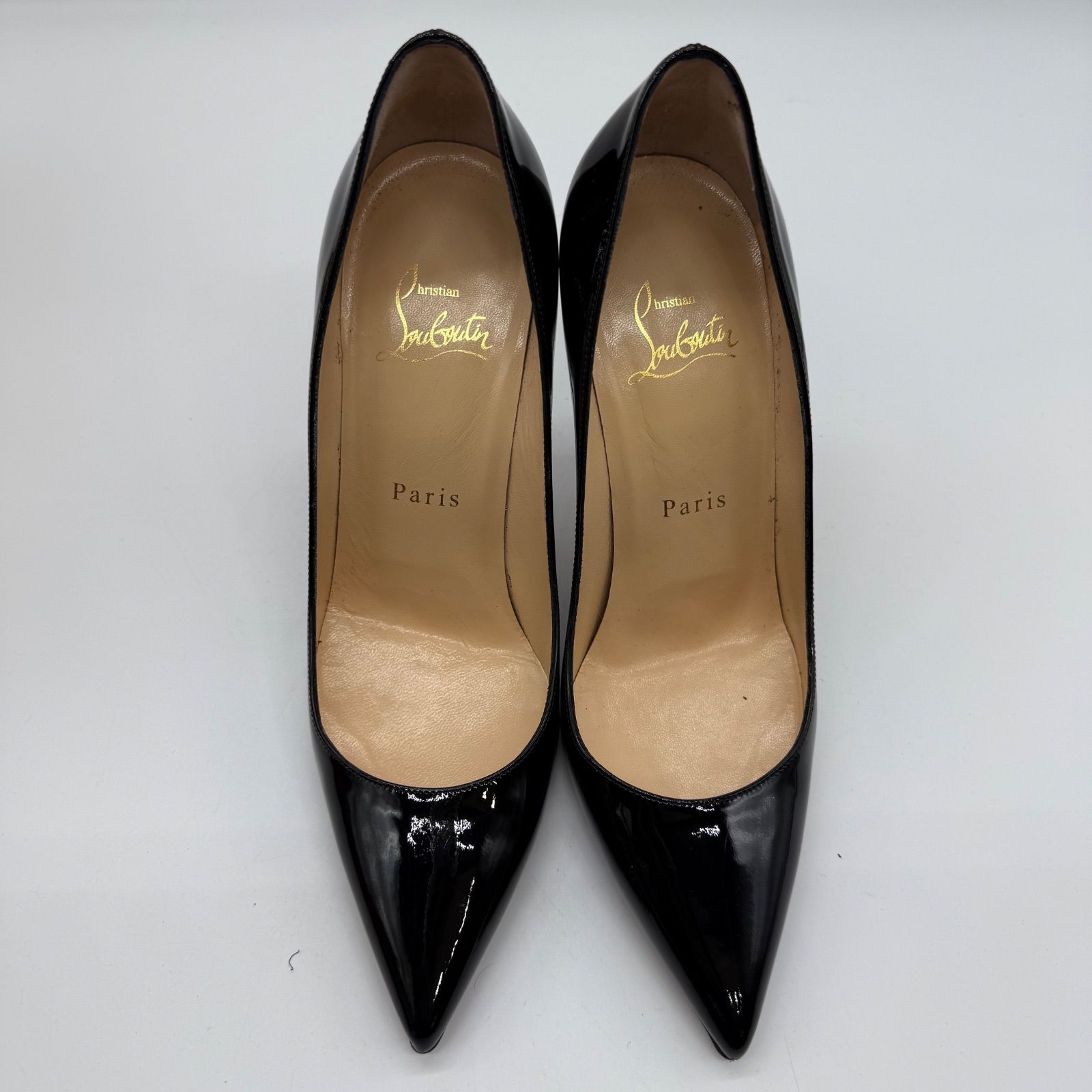 クリスチャンルブタン ハイヒール エナメル ブラック 23.5 雑色店