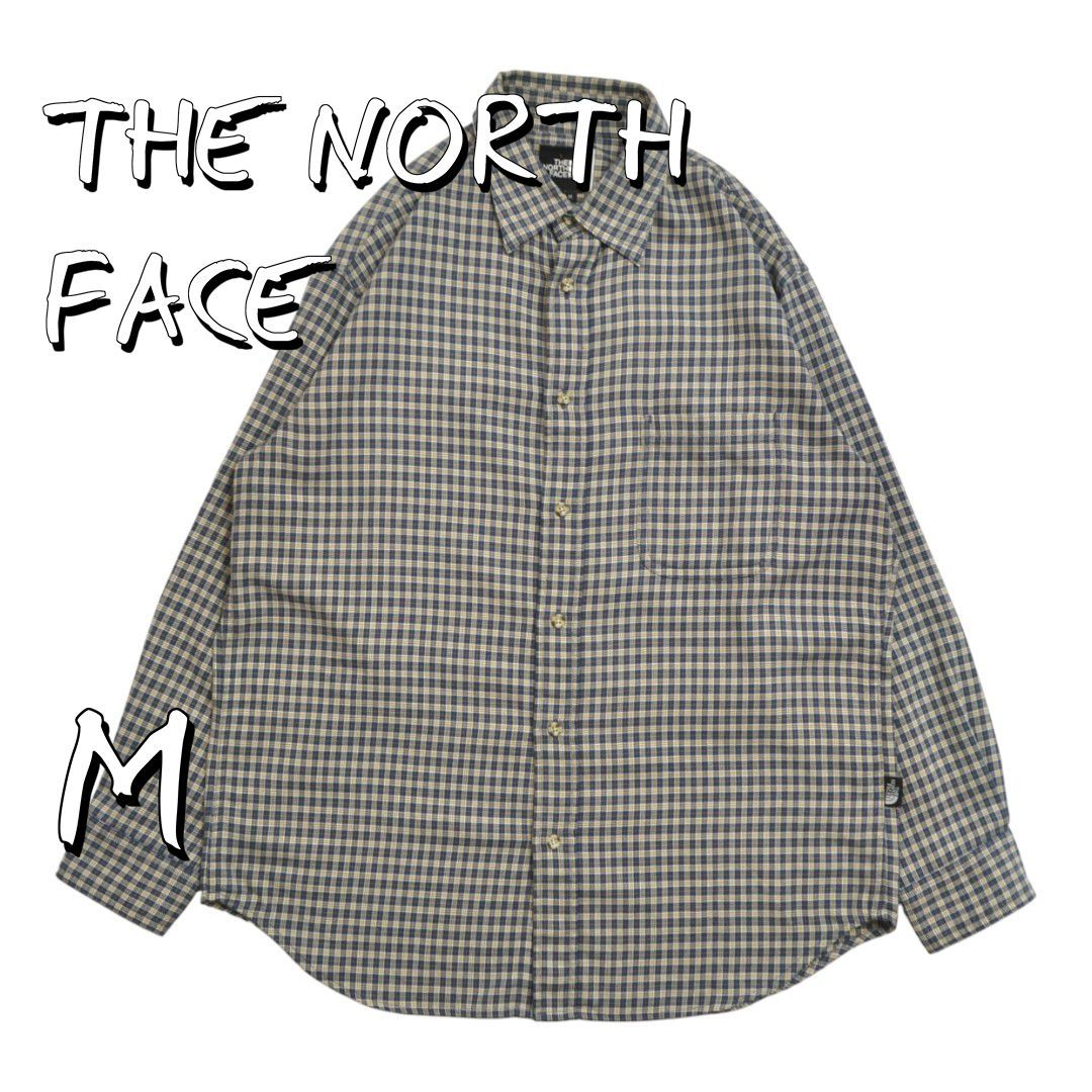 美品】THE NORTH FACEノースフェイス チェック柄ドライネルシャツ NT