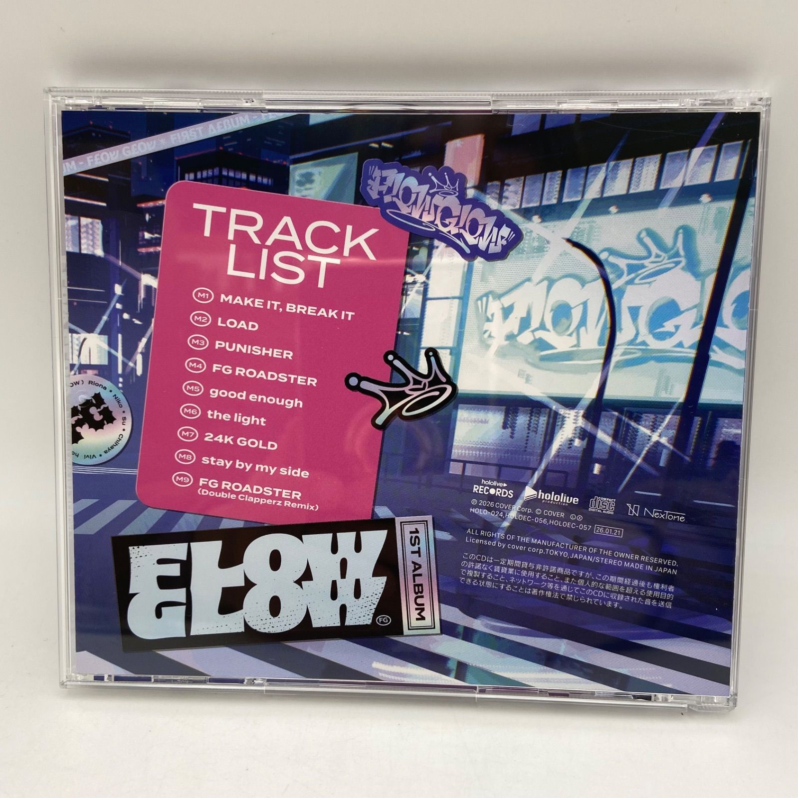 ホロライブ FROW GROW 1ST ALBUM EC数量限定 虎金妃笑虎 直筆サイン CD