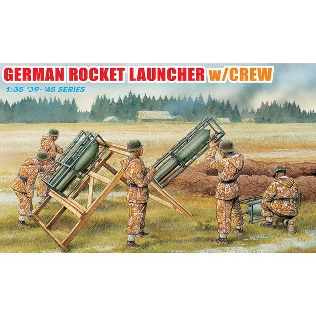 新品 ドラゴン 1/35 WW.II ドイツ軍 ロケットランチャー w/砲兵