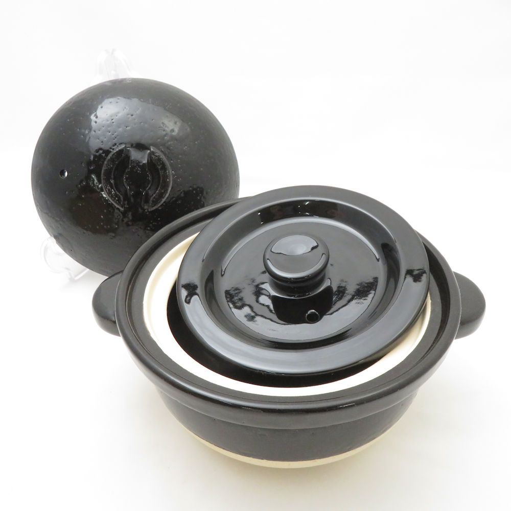 未使用 長谷園 ACT-02 かまどさん 一合炊き 土鍋 伊賀焼 炊飯 ご飯