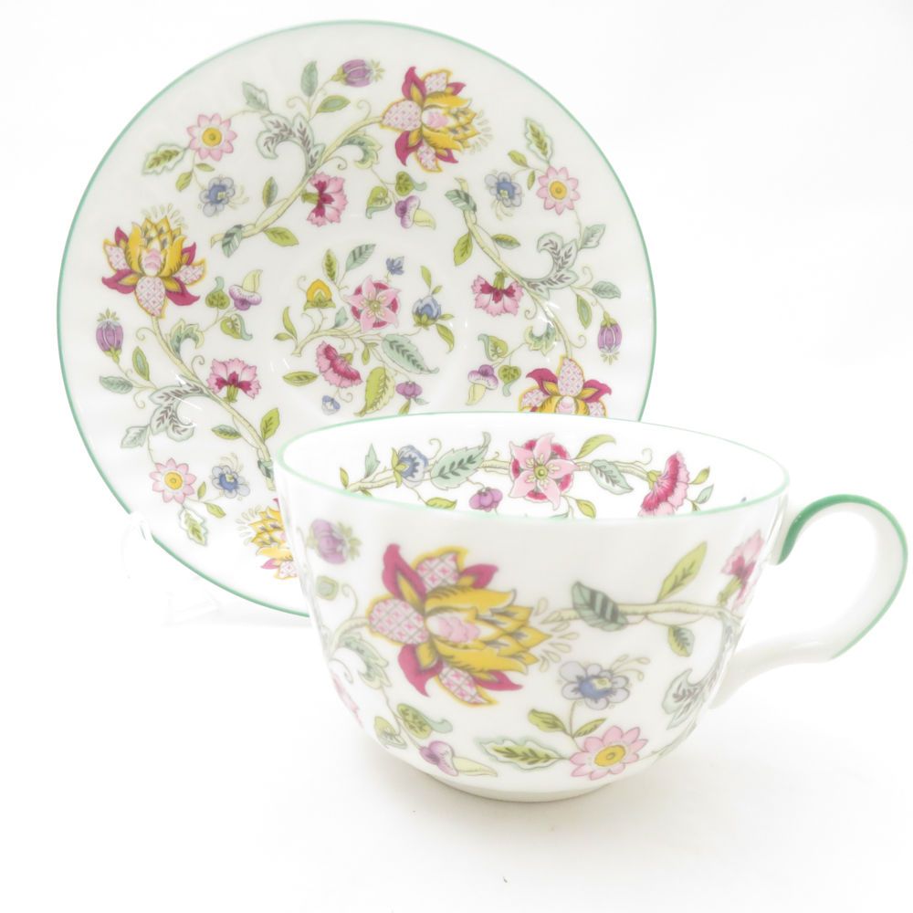 美品 MINTON ミントン ハドンホール ティーカップ＆ソーサー 中皿 4点