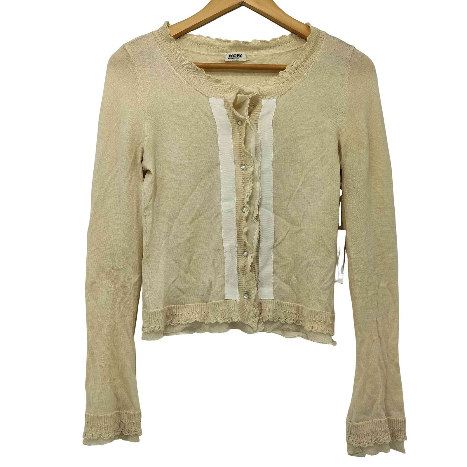 FOXEYシルクカシミア カーディガン 38⭐️美品⭐️ フォクシーカシミアカーディガン