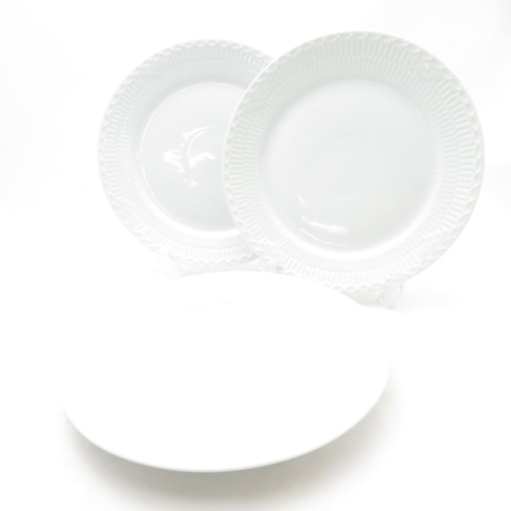 美品 ROYAL COPENHAGEN ロイヤルコペンハーゲン ホワイトフルーテッド