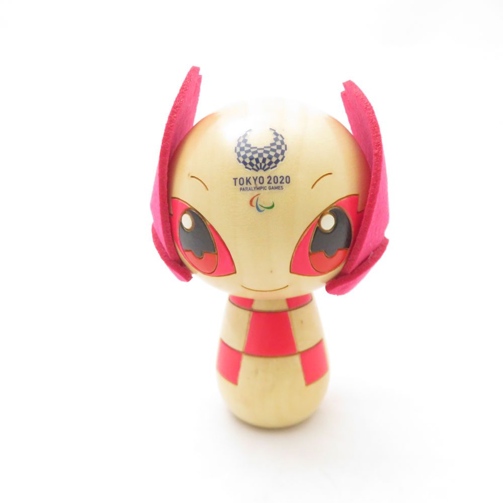  未使用 TOKYO 2020 東京2020公式ライセンス商品 KOKESHI こけし ソメイティ オリンピック 五輪 木製 SC10240L2 ミニ観葉植物 置物 インテリア小物