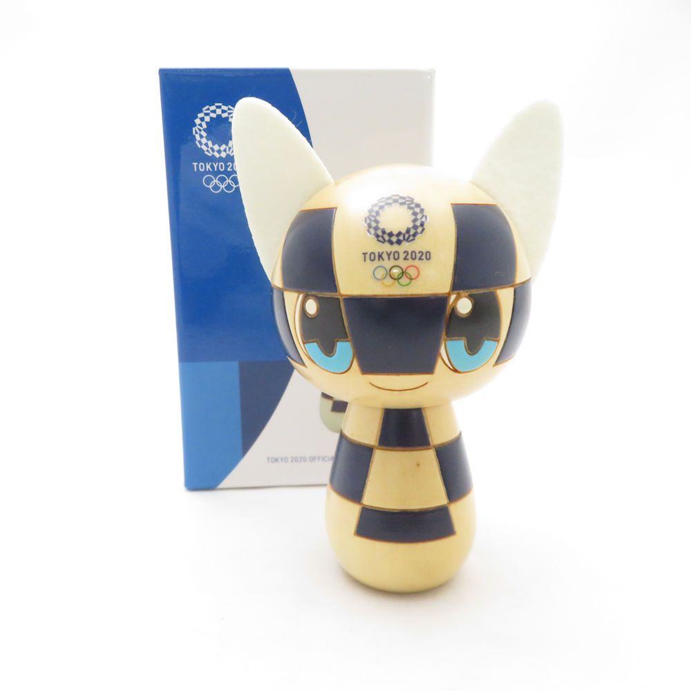 未使用 TOKYO 2020 東京2020公式ライセンス商品 KOKESHI こけし ミライトワ オリンピック 五輪 木製 SC10239L2