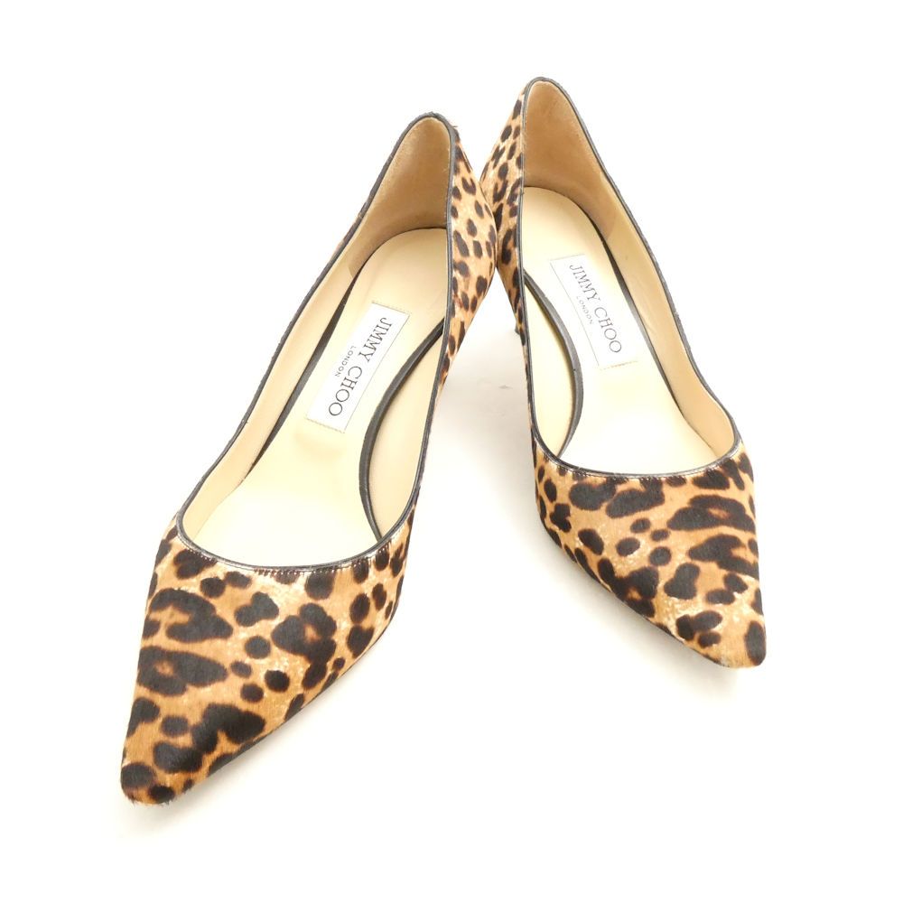 JIMMY CHOO ジミーチュウ ポインテッドトゥパンプス 37 1/2（24.5cm