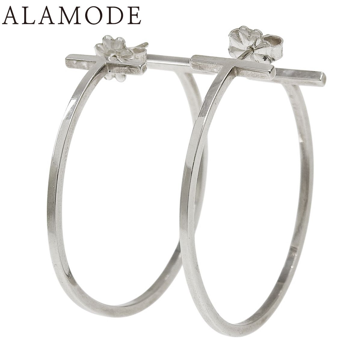 TIFFANY&Co.(ティファニー) T ワイヤー フープ ピアス シルバー SV925