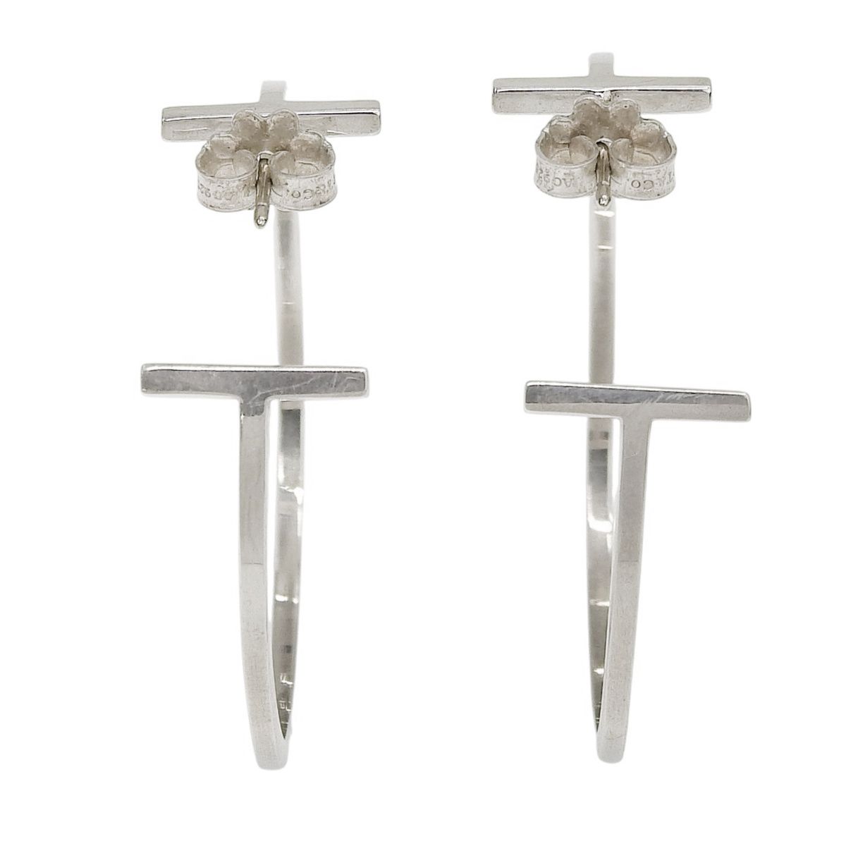 TIFFANY&Co.(ティファニー) T ワイヤー フープ ピアス シルバー SV925