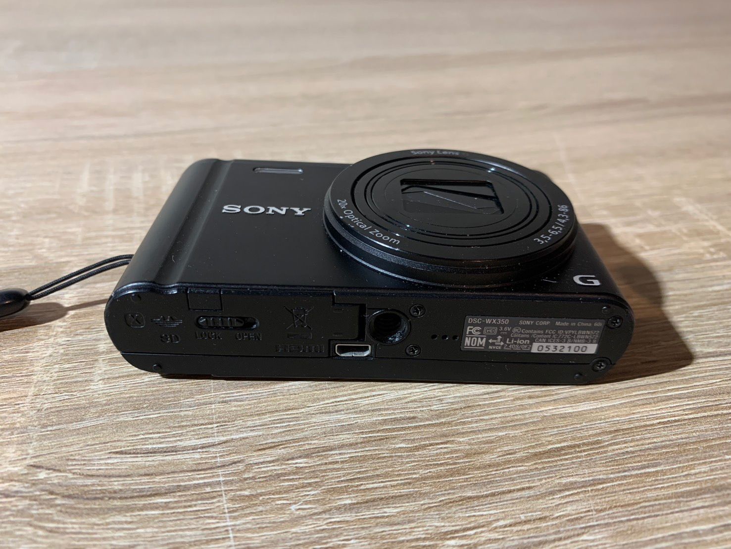 7878 Sony ソニー Cyber-shot DSC-WX350 ブラック デジカメ 動作確認
