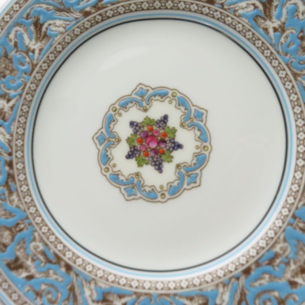  ウェッジウッド フロレンティーンターコイズ 中皿 セット 17 cmプレート 旧刻印 黒壺 皿 食器