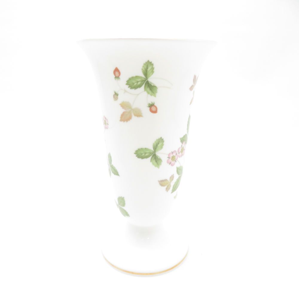 美品 WEDGWOOD ウェッジウッド ワイルドストロベリー 花瓶 高17.5cm