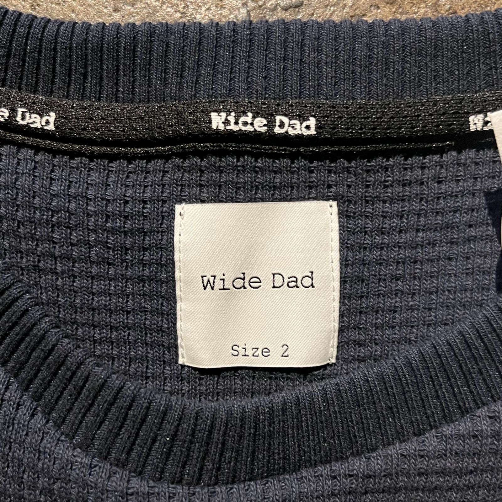 『UR TECH』Dad TECH CREW PULLOVER Wide Dad 25aw UR TECH Dad TECH CREW PULLOVER ネイビー 2 ワイド