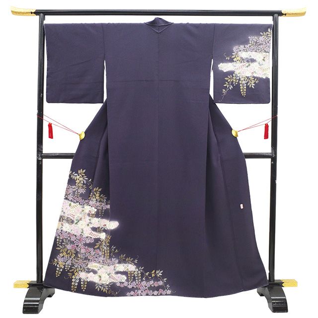 新古品】 訪問着 着物 未使用 正絹 袷 桐屋 翠山工房 十日町 辻が花