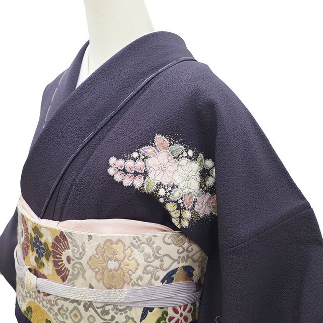 kiyoNo.2875 未使用正絹作家物辻が花絞り金通し訪問着　落款超美品 新古品】 訪問着 着物 未使用 正絹 袷 桐屋 翠山工房 十日町 辻が花