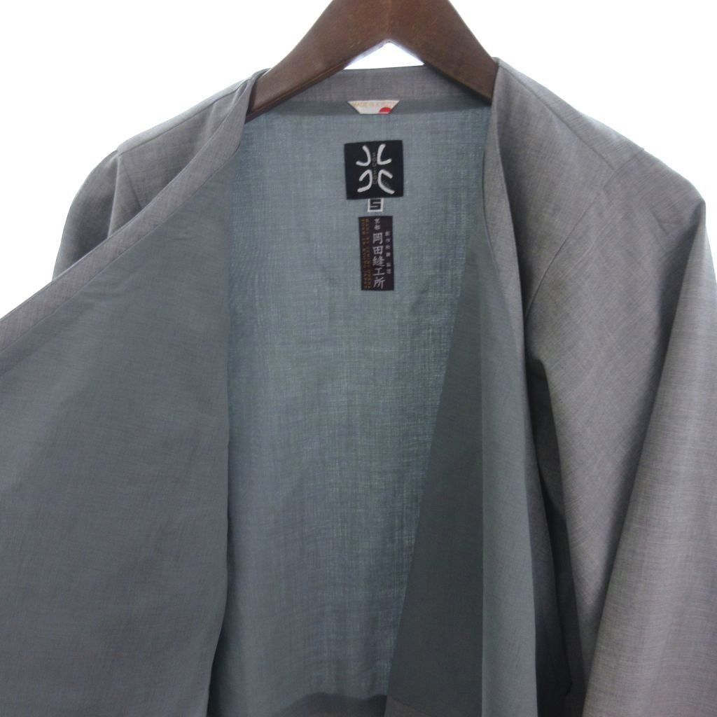 sousou 羽織　ウール　グレー ソウソウ SOU SOU 美品 岡田縫工所 ジャケット 羽織 ウール グレー 5