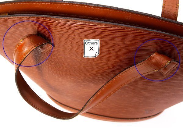 ルイヴィトン　エピ　トートバッグ　サンジャック　茶色 ルイヴィトンLOUIS VUITTON エピ サンジャック トートバッグ 茶 - メルカリ