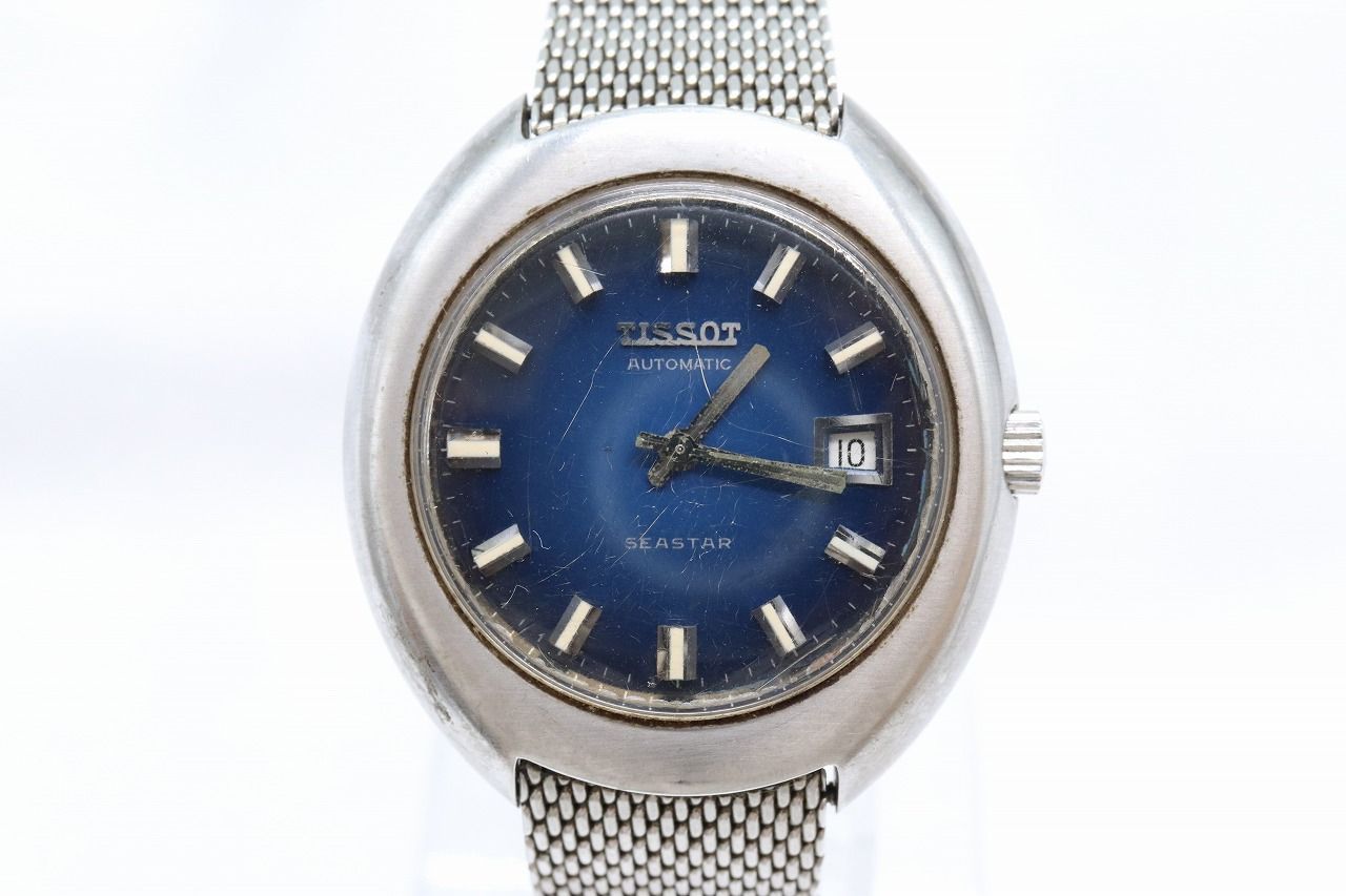 W292 15 超 動作品 TISSOT SEASTAR ティソ シースター ２針 デイト 自動巻き 腕時計 機械式 オートマチック メンズ