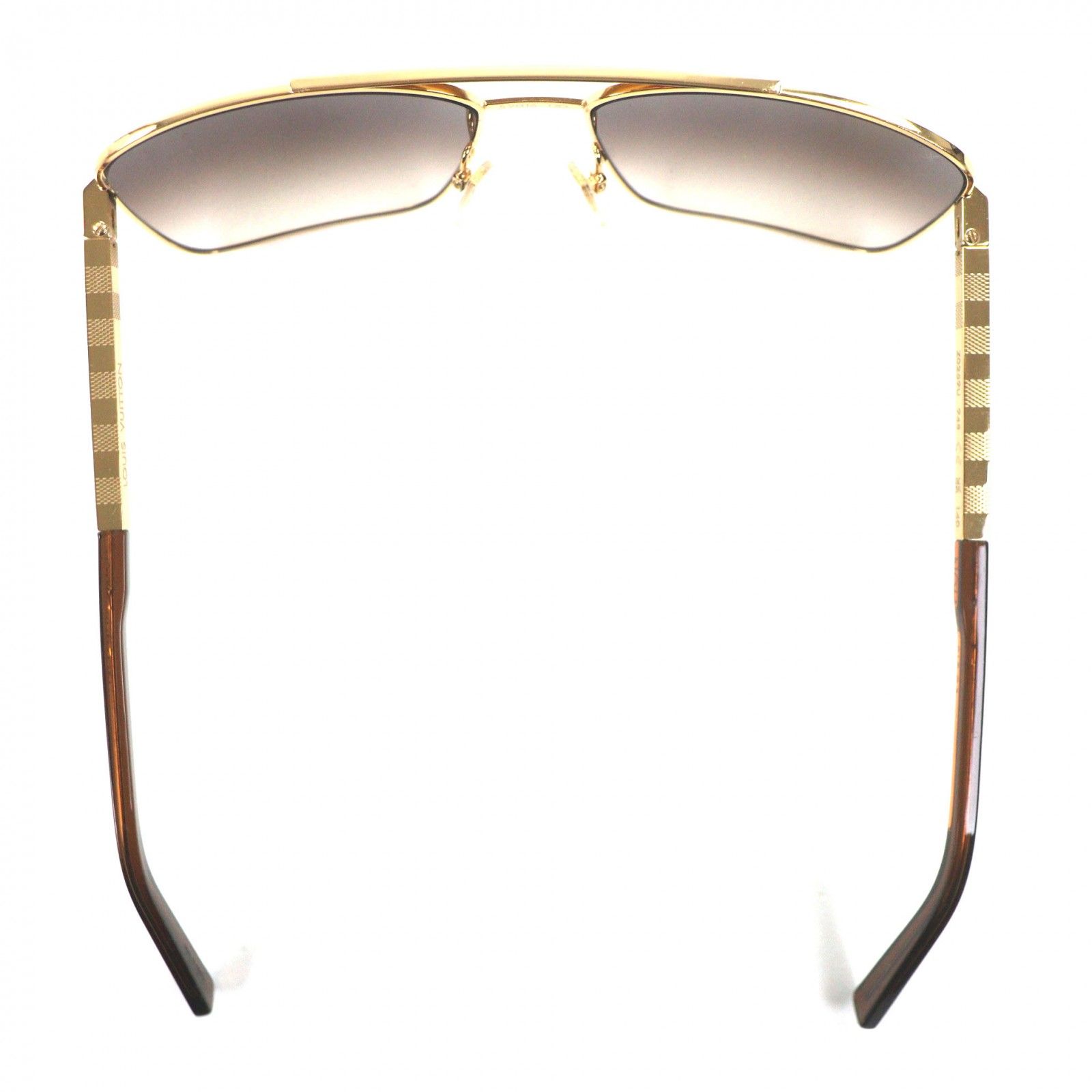 LOUIS VUITTON サングラス ダミエ ゴールドフレーム　Z0259U サングラス・アティテュード S00｜ルイ・ヴィトン 公式サイト - Z0259U