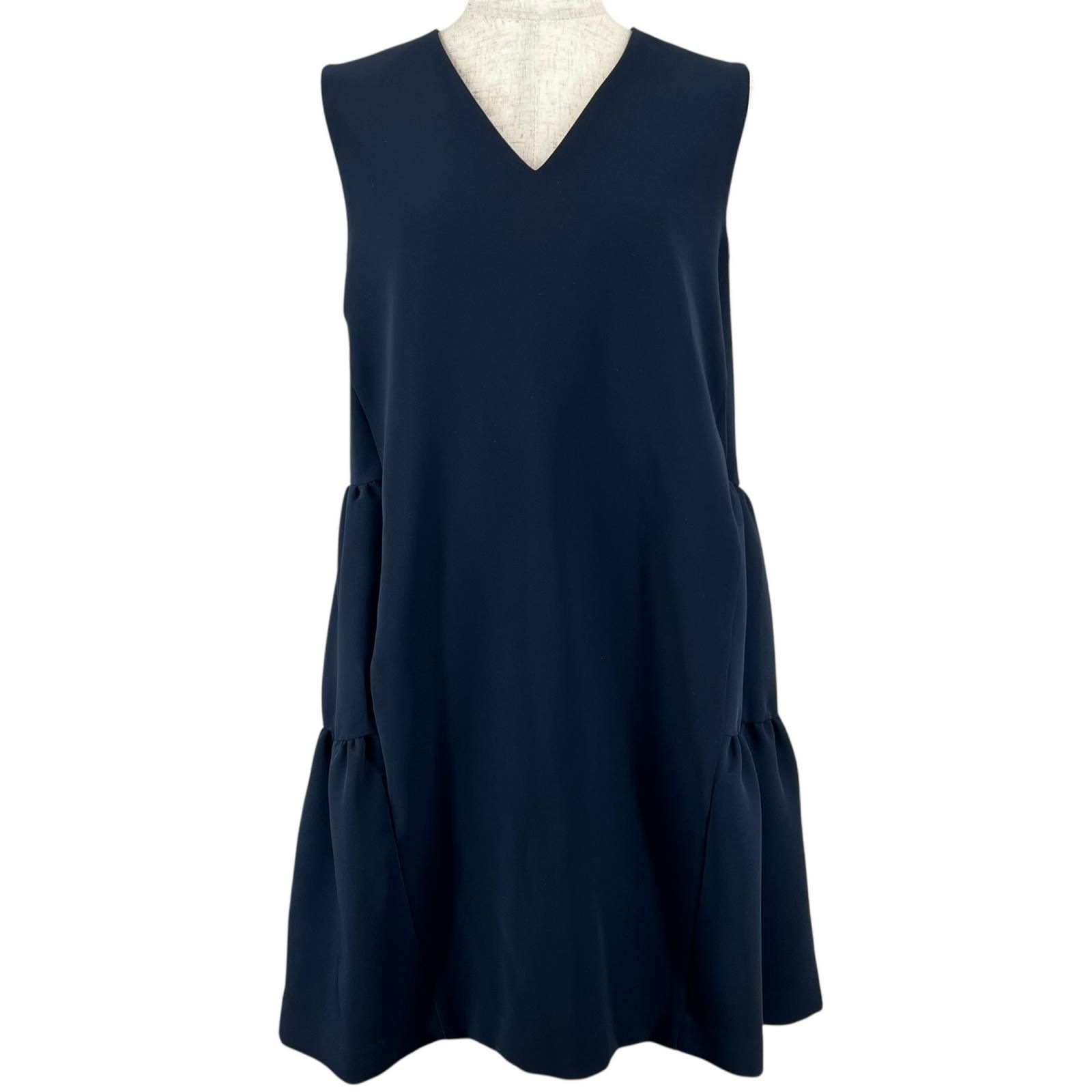 極美品△YOKO CHAN ヨーコチャン YCD-619-459 Vネック フレア