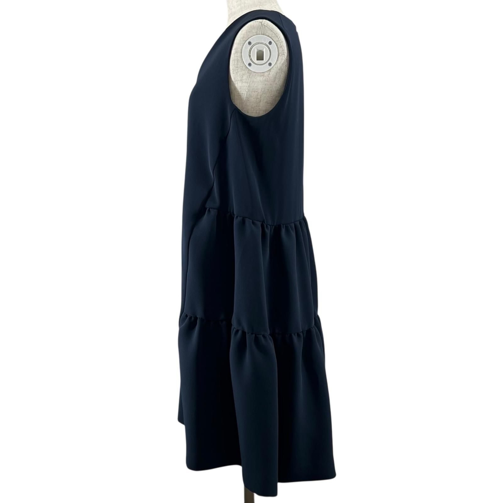 極美品△YOKO CHAN ヨーコチャン YCD-619-459 Vネック フレア