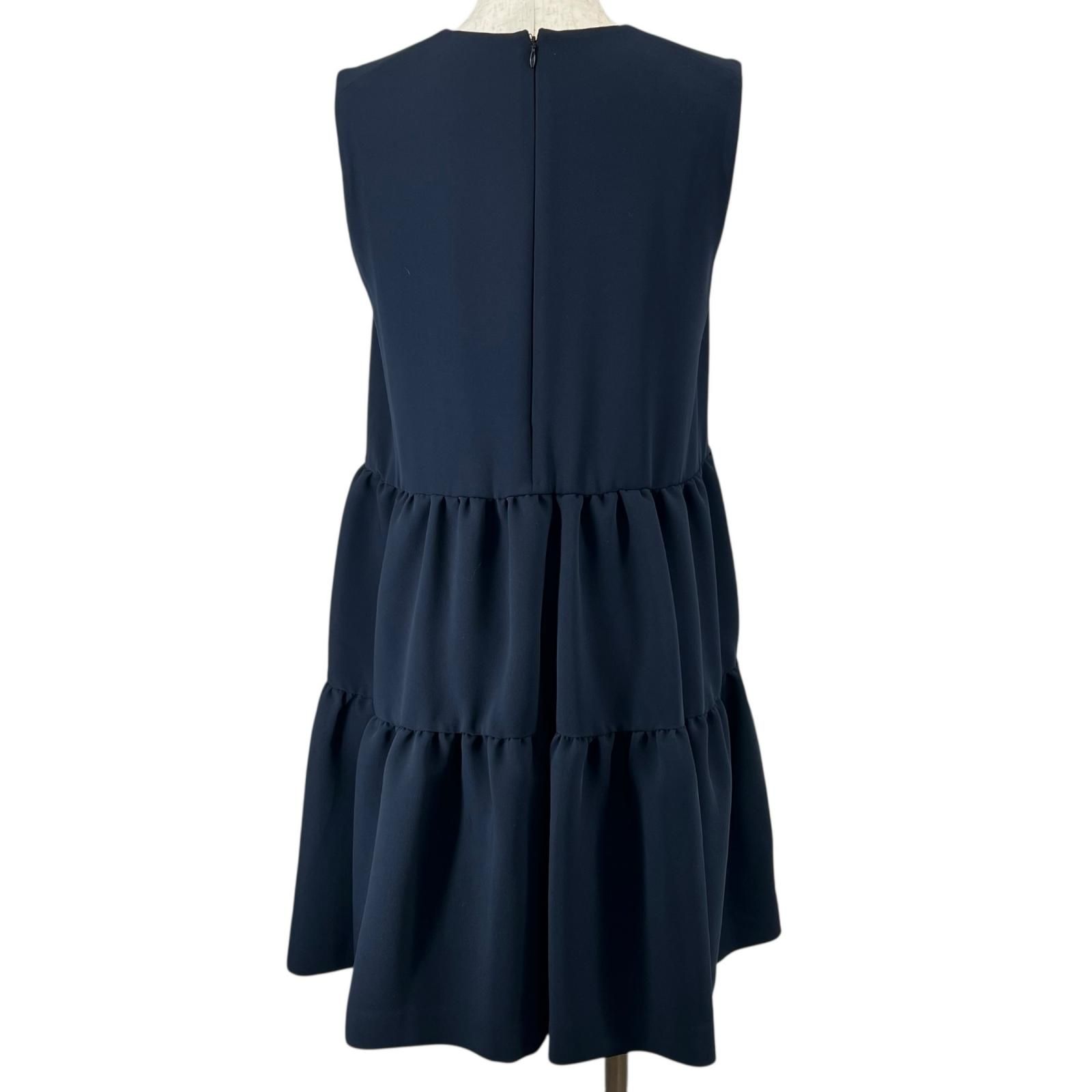 極美品△YOKO CHAN ヨーコチャン YCD-619-459 Vネック フレア