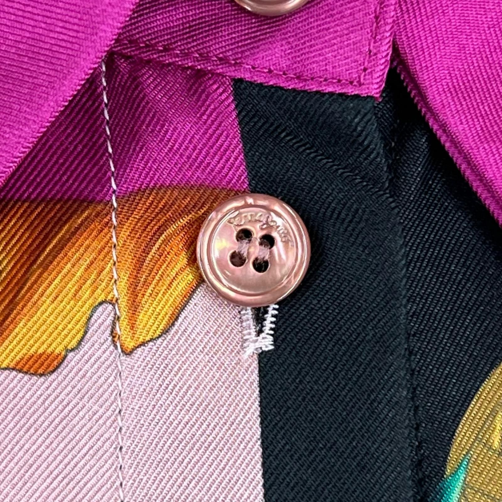 未使用品△Salvatore Ferragamo サルヴァトーレフェラガモ シルク100