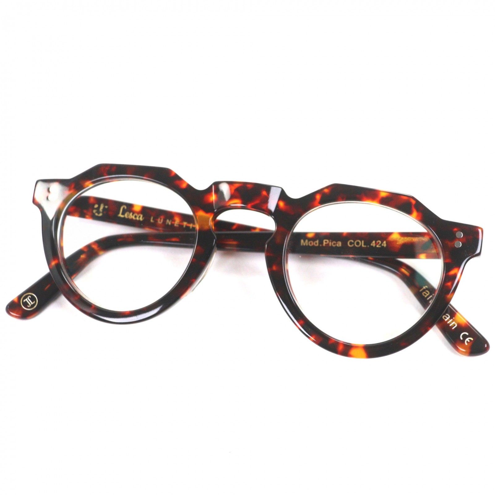 【極美品】Lesca LUNETIER PICAS 48□26 鼈甲 極美品】Lesca LUNETIER PICAS 48□26 鼈甲 - メルカリ