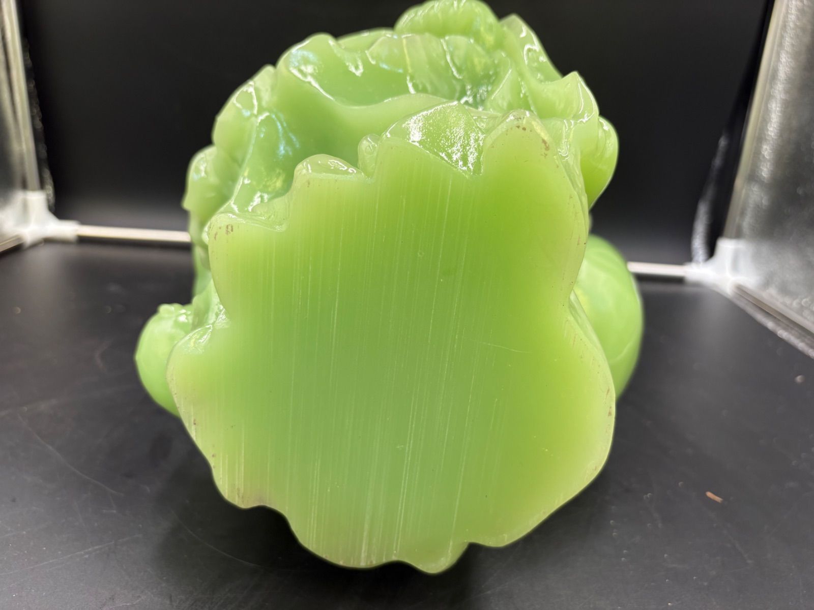 七福神 布袋様 置物 翡翠 グリーン 縁起物 - メルカリ