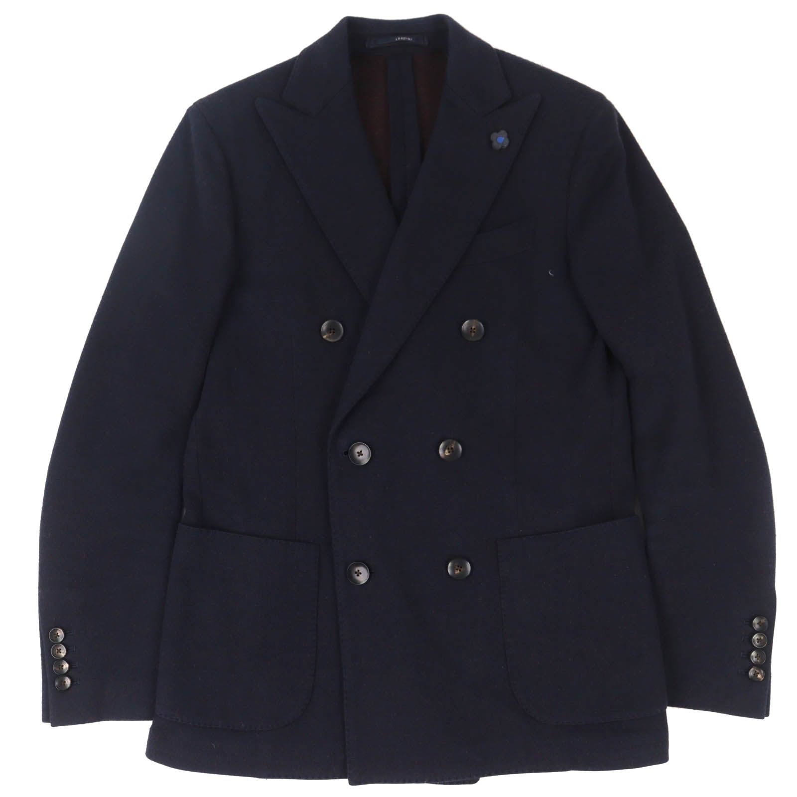 美品△LARDINI ラルディーニ JQ655AQ コットン ウール Tessuto