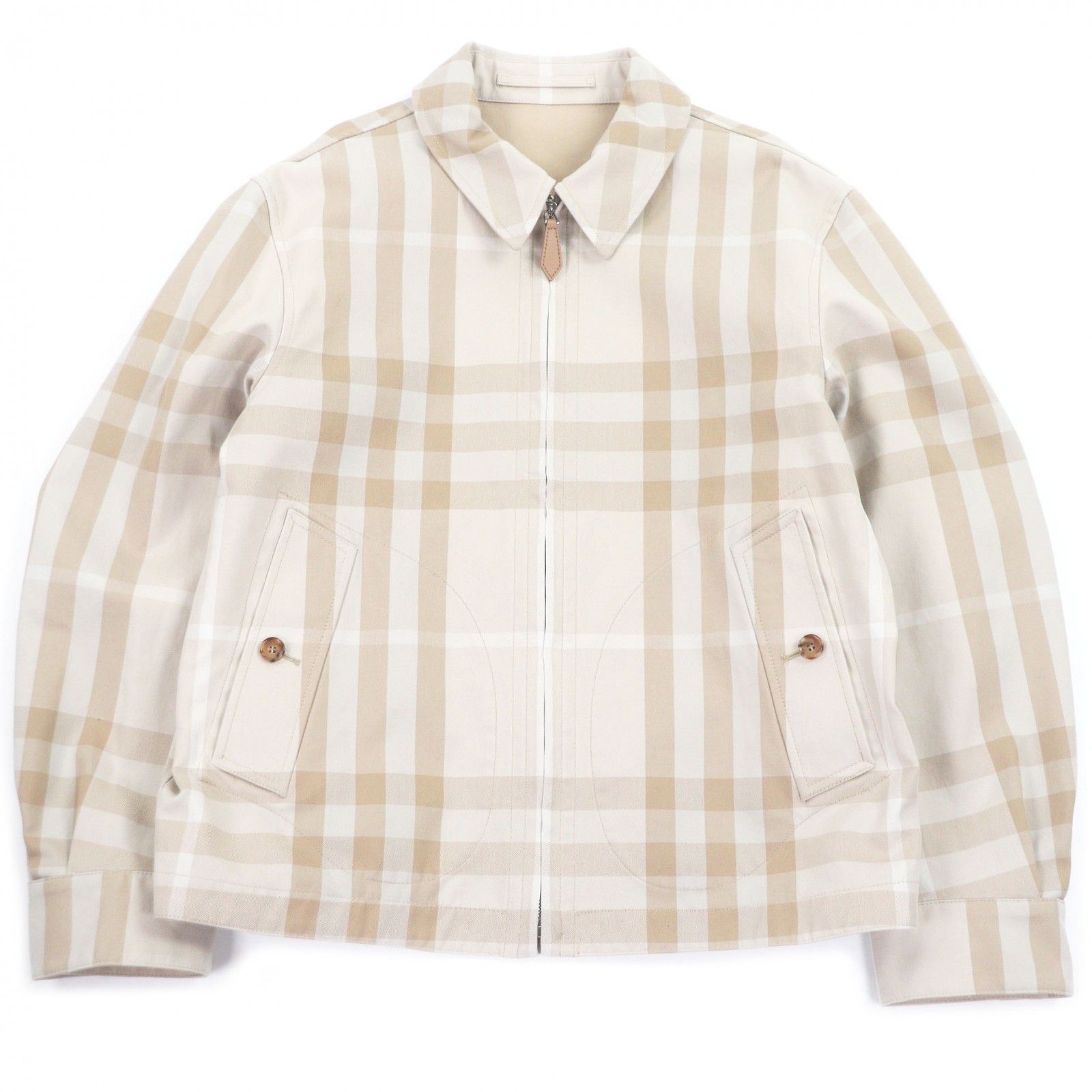 極美品□BURBERRY バーバリー 8050989 コットン100％ チェック柄