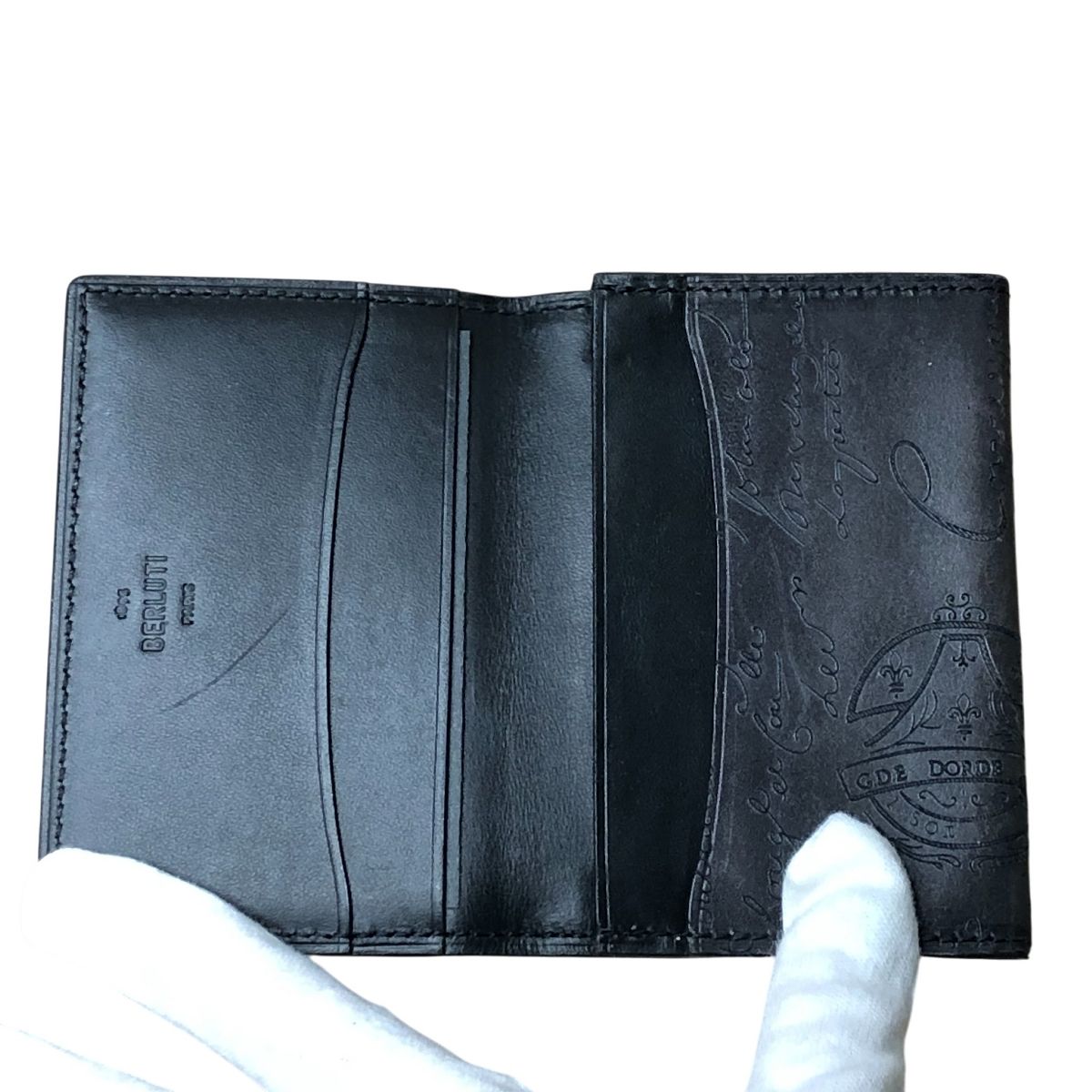 ベルルッティ Berluti スクリット ヴェネチアレザー 2つ折りカード