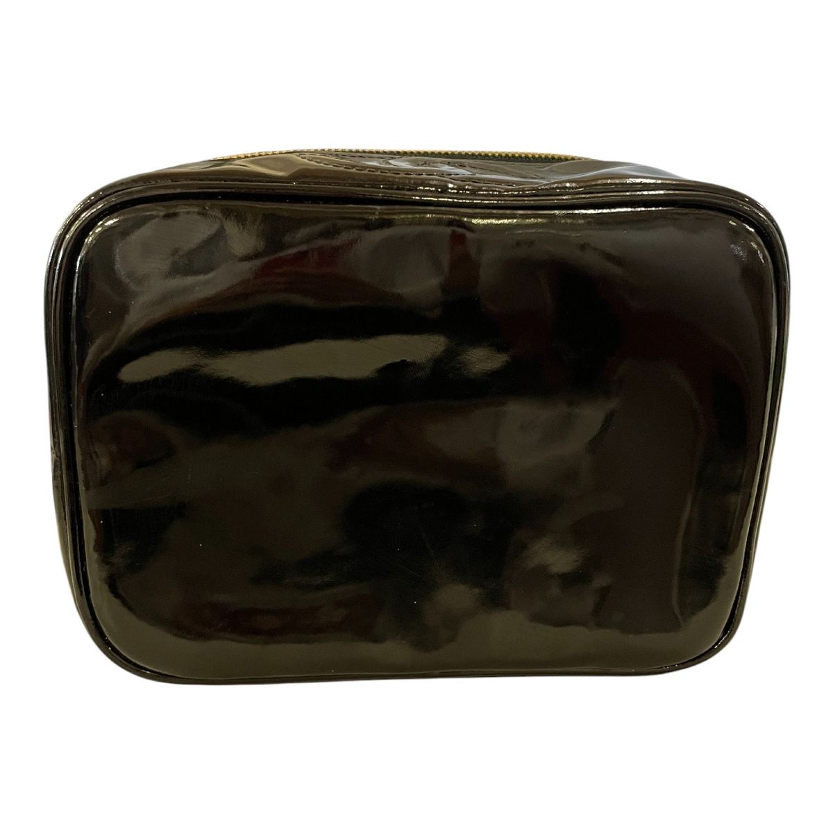 CHANEL シャネル ココマーク エナメル バニティバッグ パテントレザー