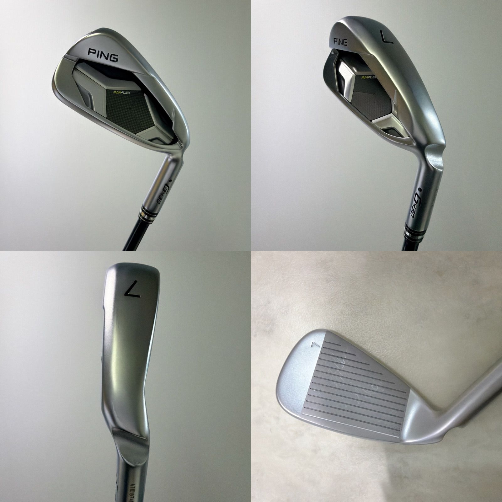 良品 PING G430 2023 7番単品アイアン 純正カーボン ALTA JCB ブラック