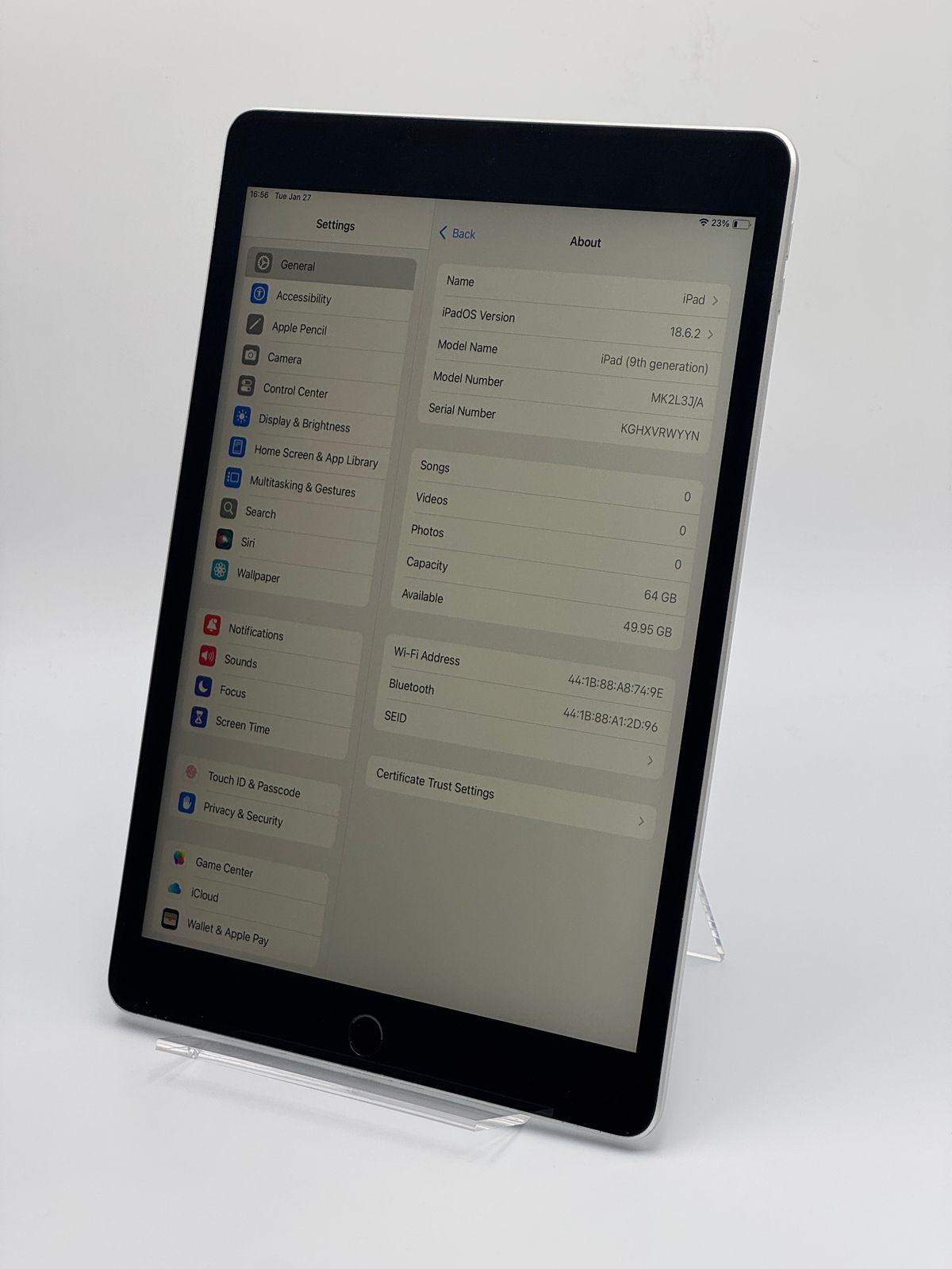 iPad 第9世代　64GB シルバー　バッテリー96% iPad 第9世代 シルバー 64GB Apple iPad(第9世代) Wi-Fi 64GB シルバー