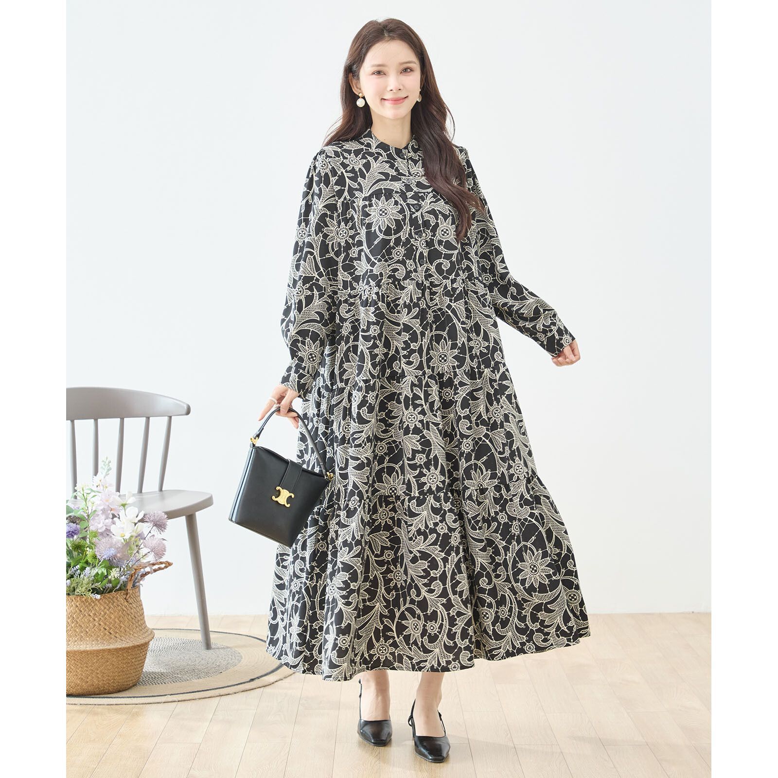 ☆SALE☆NEW Spring☆【TRUBE】NEW フラワー ライン プリント