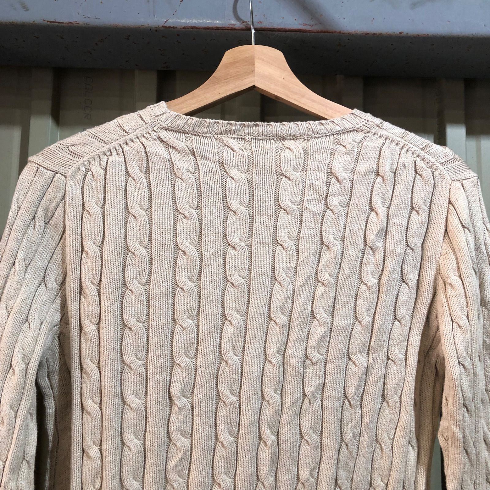 1640 POLO RALPH LAUREN セーター ベージュ M ポロラルフローレン