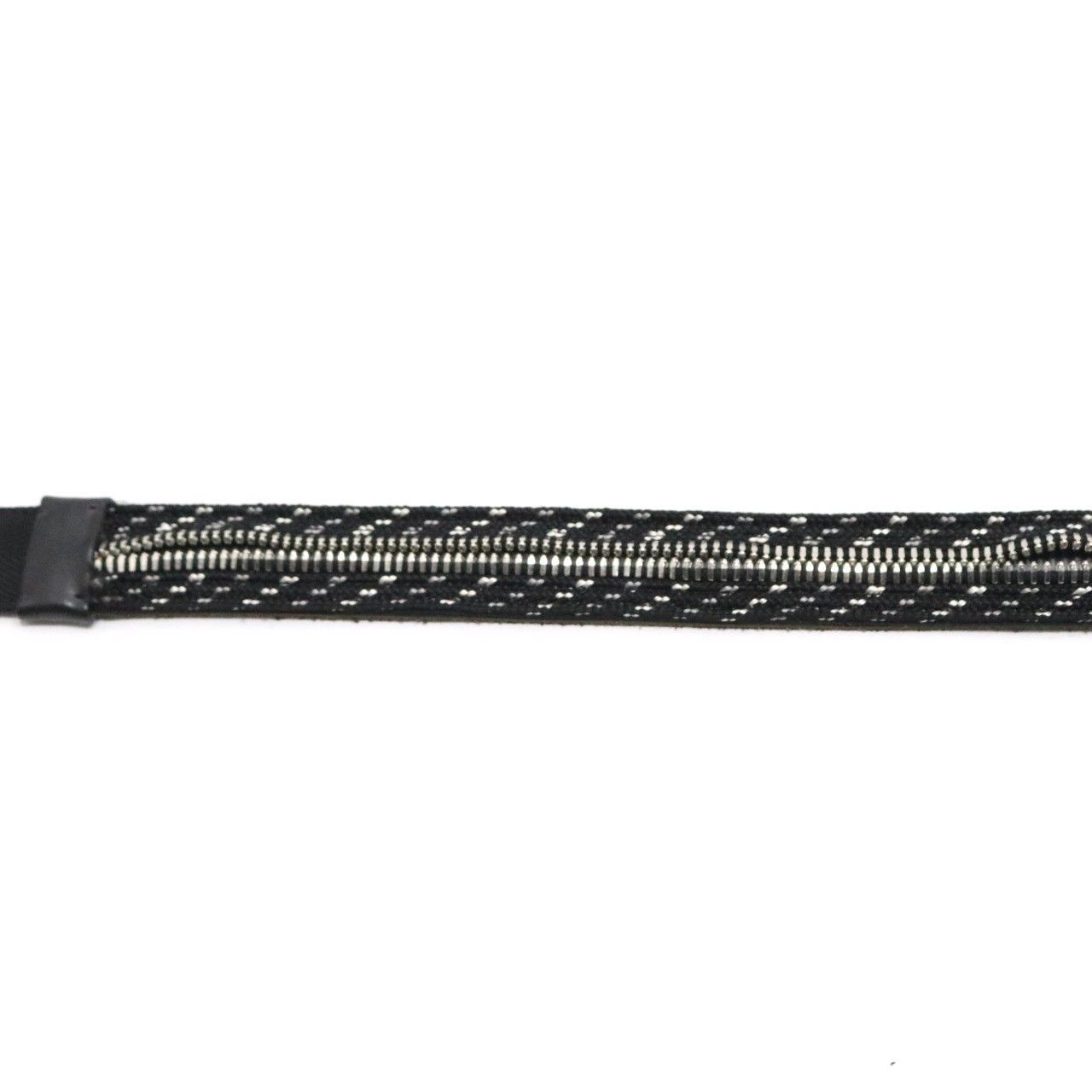 中古A】BALMAIN バルマン 90 メンズ リングベルト Zipper Belt 黒 中古