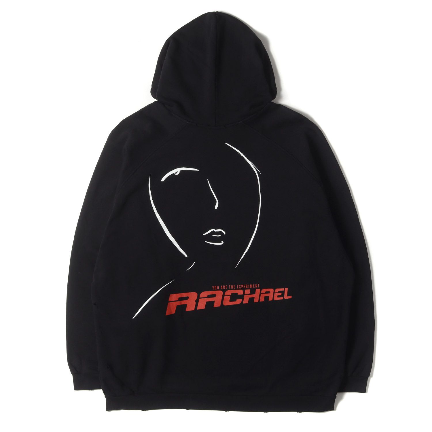 RAF SIMONS ラフシモンズ パーカー ブラック 黒 サイズ:L | ダメージ