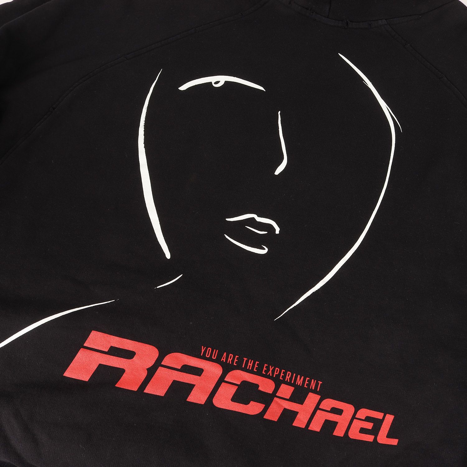RAF SIMONS ラフシモンズ パーカー ブラック 黒 サイズ:L | ダメージ加工 グラフィック スウェット パーカー (OVERSIZED PRINTED HOODIE LIFE ON MARS) | トップス フーディー【メンズ】【中古】 RAF SIMONS ラフシモンズ パーカー ブラック 黒 サイズ:L | ダメージ