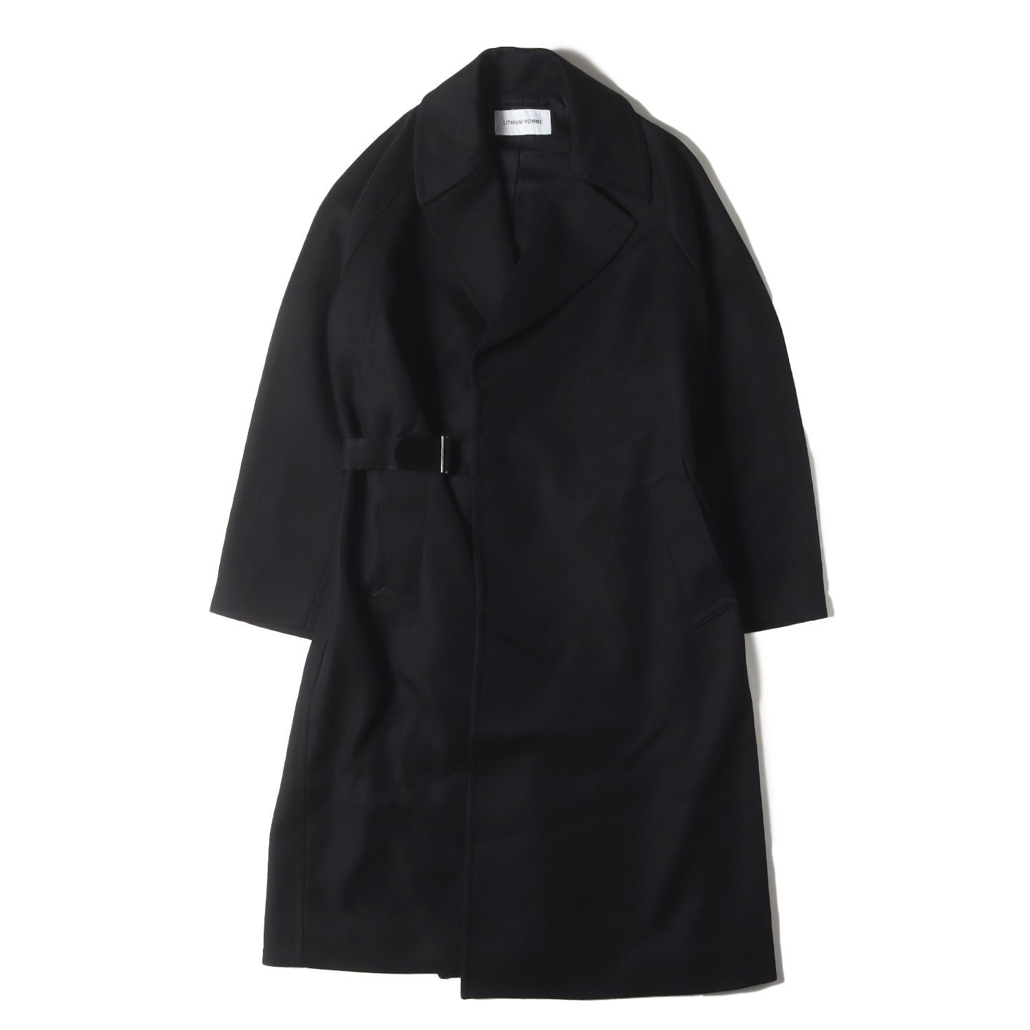 美品】LITHIUM HOMME リチウムオム コート ブラック 黒 サイズ:46