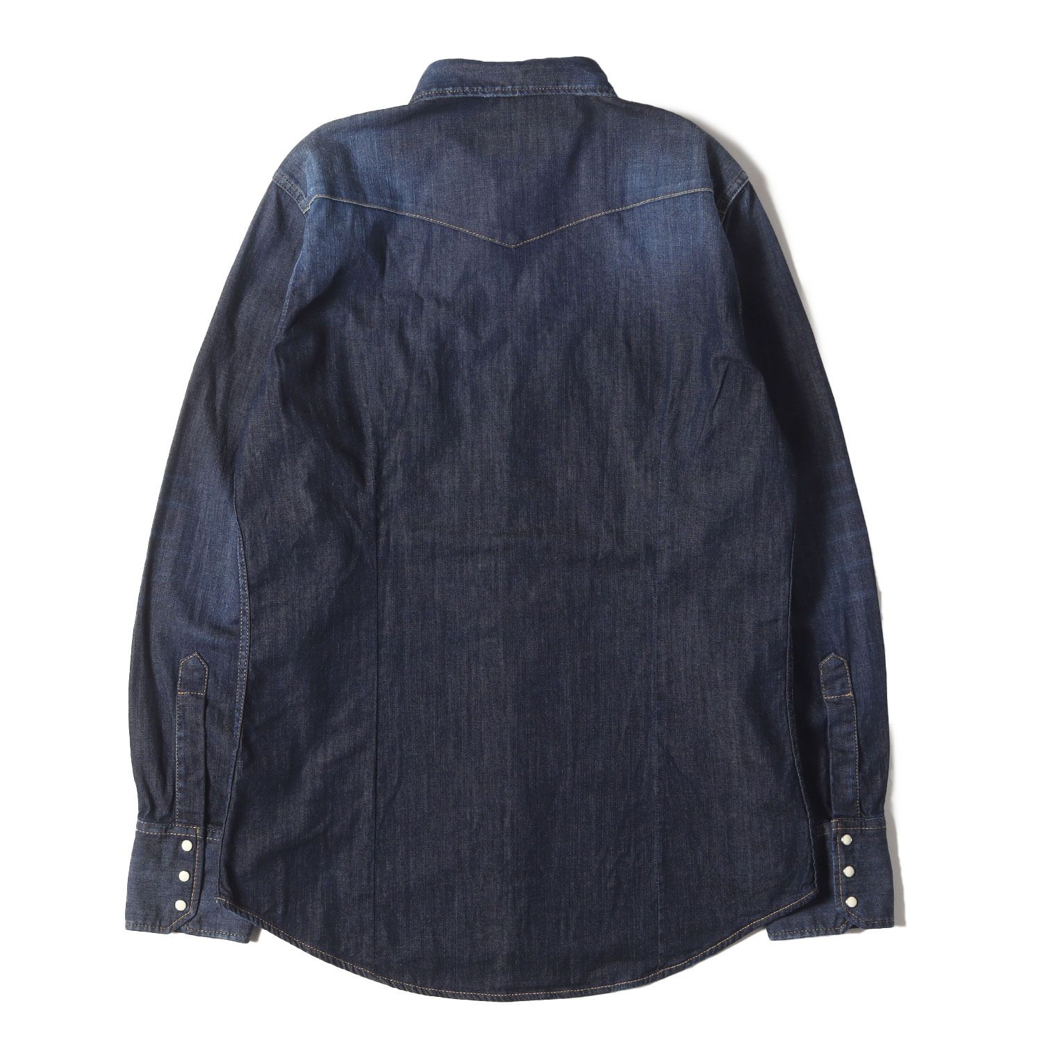 美品】DSQUARED2 ディースクエアード シャツ インディゴ サイズ:48