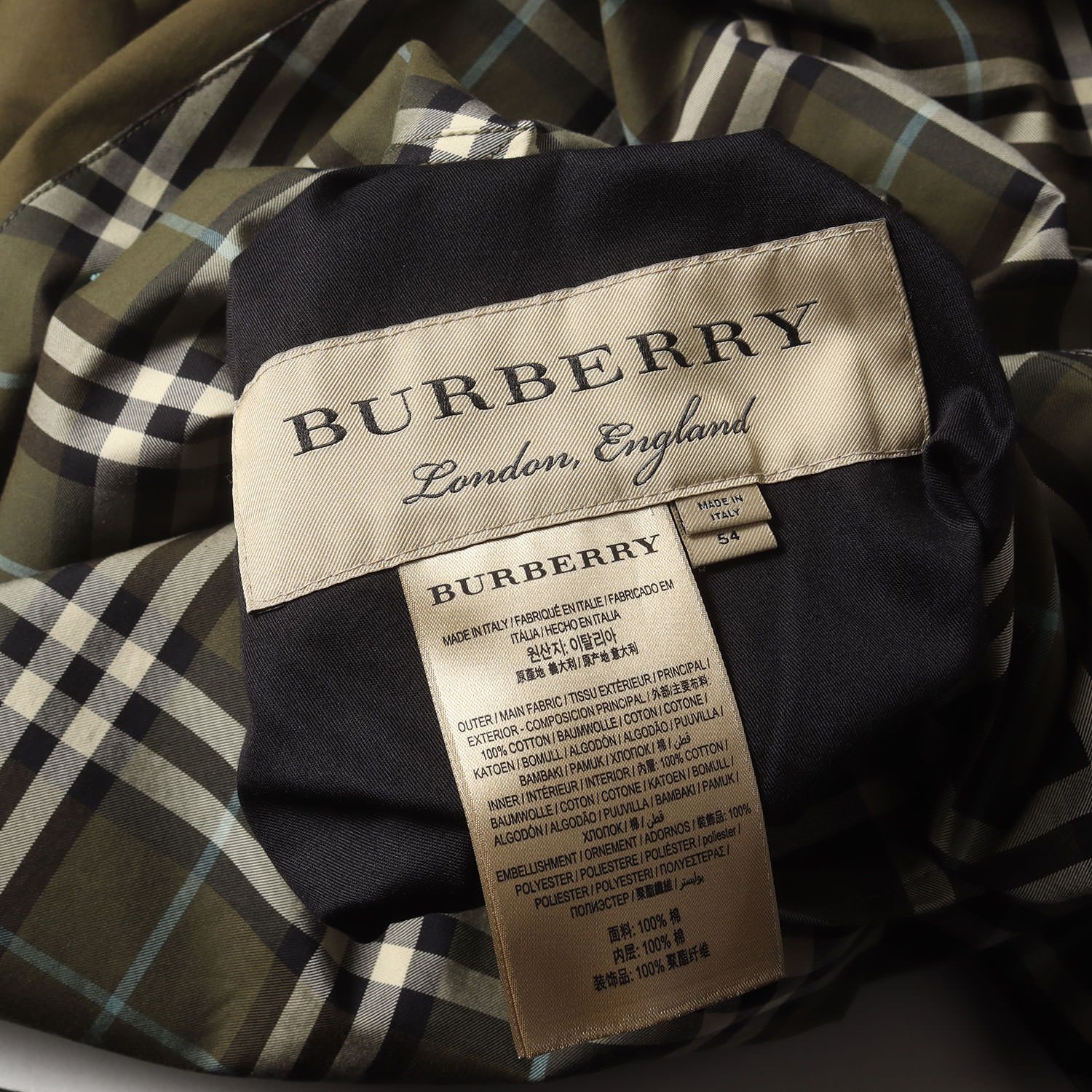 美品】BURBERRY バーバリー コート カーキ サイズ:54 | リバーシブル